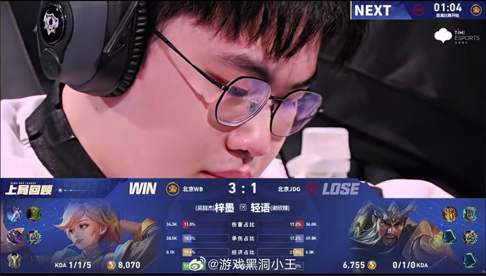 PC蛋蛋预测-小寒赛中落泪，赛后获鼓励继续加油|王者荣耀|电竞赛事讨论|JDG_新浪体育_新浪新闻